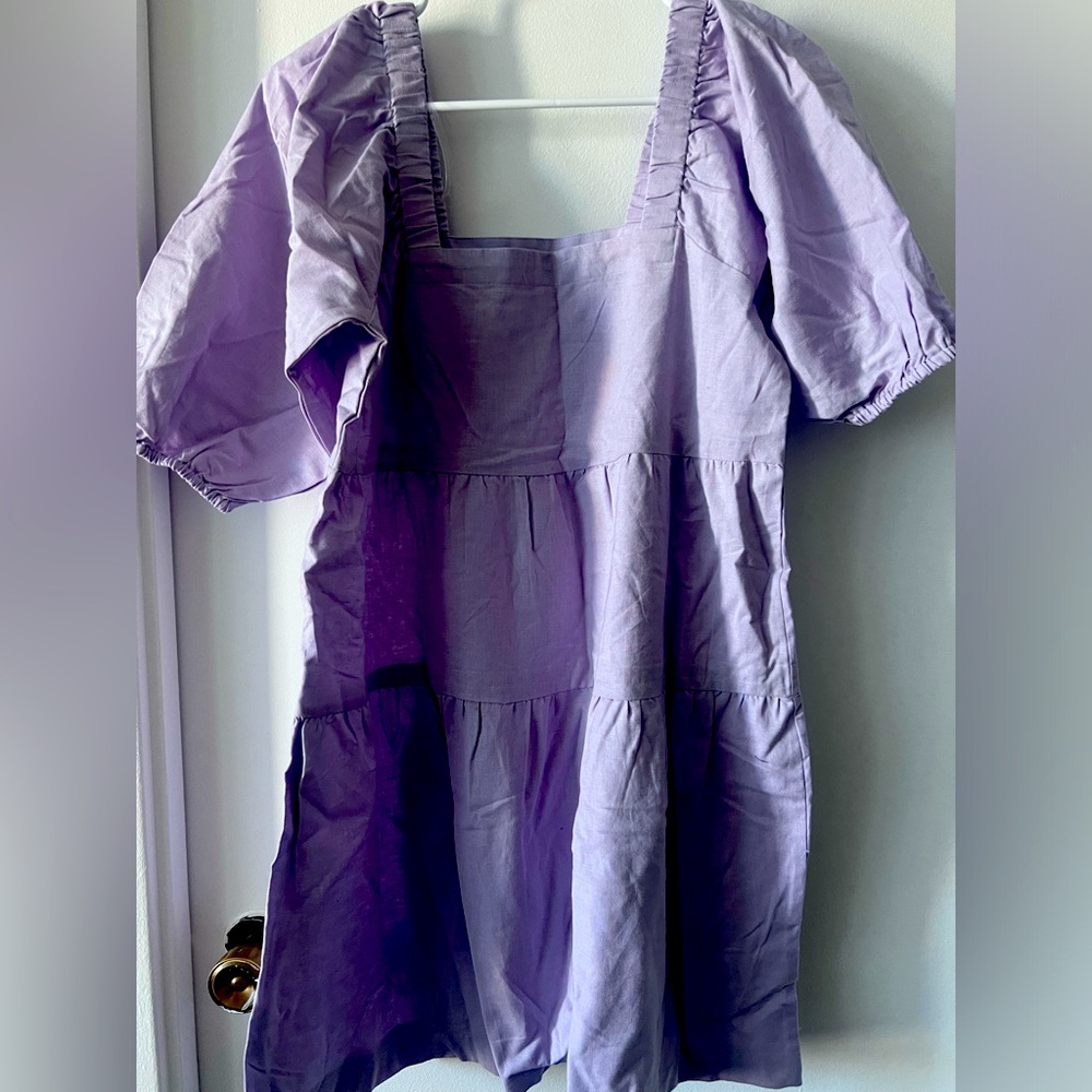 Lavender Smock Dress- Size Small